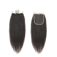 Extensions de cheveux indiens Remy Kinky Straight, double trame machine, ondulations profondes lâches pour un coiffage haut de gamme