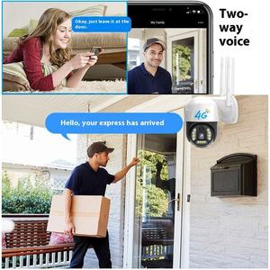 Cámara de Seguridad Exterior con Tarjeta SIM 4G, WiFi Inalámbrica, PTZ, Monitoreo con Visión Nocturna a Todo Color, HD, Protección de Seguridad para el Hogar en la Nube - Product Image 3