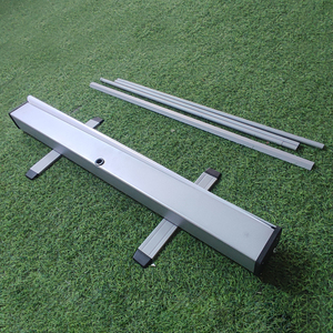 Portable 31x79inches Retractable <strong>Pop</strong>-<strong>up</strong> Banner <strong>Stand</strong> <strong>Display</strong> for Parties and Business Events Roll-<strong>Up</strong> <strong>Display</strong> - Product Image 1