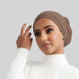 Muslim classic solid color under <b>hijab</b> <b>cap</b> daily use Customizable Soft Breathable Lightweight Stretchy Comfortable - Product Image 2