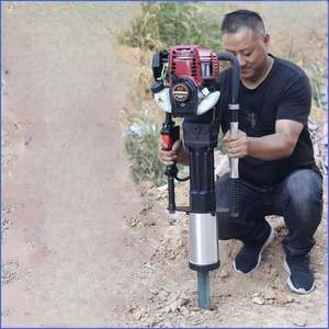 Usine en gros 80mm poste pilote <span class=keywords><strong>DPD</strong></span>-80 essence main clôture poste pile pilote vis empilage essence outils - Product Image 4