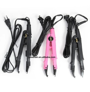 Logo personnalisé <span class=keywords><strong>Extension</strong></span> de cheveux fer professionnel <span class=keywords><strong>coiffeur</strong></span> Salon modèle-Flash kératine adhésif outil température constante EU/AU/ - Product Image 1