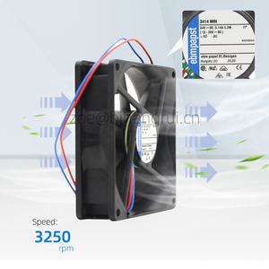 พัดลมระบายความร้อนแบบแกน ebmpapst รุ่น 3414NHH 24V DC 3.2W 3250RPM ขนาด 92x92x25 มม. 9225 9 ซม. สำหรับอุปกรณ์สื่อสารหุ่นยนต์ อินเวอร์เตอร์ - Product Image 3