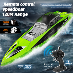 Nuevo LHD-891, Lancha RC de Alta Velocidad de 2.4GHz Anti-Interferencia, <span class=keywords><strong>30</strong></span> <span class=keywords><strong>Km</strong></span>/h, Motor Dual, Doble Hélice, con Caja de Regalo - Product Image 1
