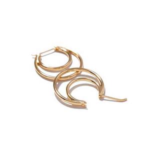 Milkkye nuevos pendientes de aro de media luna de plata 925 minimalistas joyería de moda para fiesta o regalo - Product Image 5