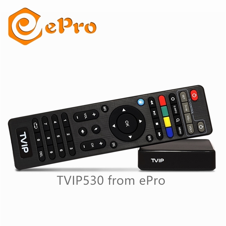 Meilleur Vendeur TVIP 530 Mini Linux OS télévision Amlogic S905X WIFI Airplay soutien Arabe iptv streaming boîte 410 412 605