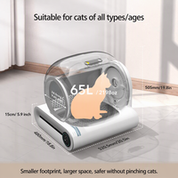 Litière automatique électrique autonettoyante pour chats, anti-éclaboussures, avec capteur automatique et système de ramassage intelligent, pour la vente en gros