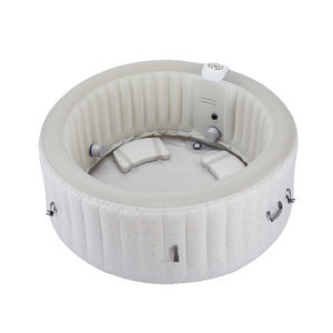 Baignoire <span class=keywords><strong>gonflable</strong></span> moderne en PVC portable avec fonction de massage, couleur bleue, pour 2 personnes, spa extérieur, capacité de 550 L, comprend une <span class=keywords><strong>pompe</strong></span> manuelle - Product Image 3