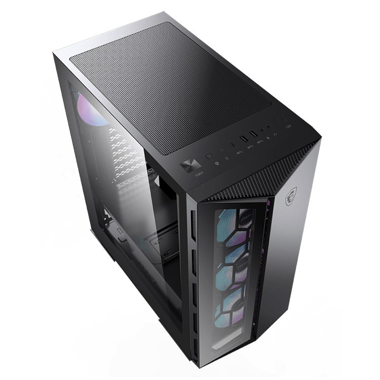 MSI MPG GUNGNIR 110R コンピューターケース ミッドタワーシャーシ RGB