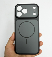 Étui de téléphone magnétique mat bicolore en PC et TPU de qualité supérieure pour iPhone 17 Pro Max