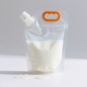 Bolsa de boquilla de grado alimenticio personalizada, bolsa de boquilla transparente líquida de pie - Product Image 2