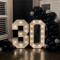 Vente en gros Supports en métal pour LED 3 pieds 4 pieds 5 pieds Grand chapiteau géant lumineux Lettres d'amour pour les décorations de mariage Événement