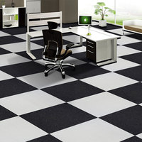 Beijing Silverstone Acoustic Black White Teppich fliesen Woven Cut Pile Square Teppich Schlafzimmer Außentür Golf Gebet PP Material