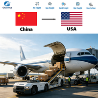Transport aérien express combiné de Chine vers les États-Unis, l'Allemagne et l'Italie, DDP porte à porte, 4-6 jours avec ramassage gratuit et assurance