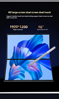 Laptop Gaming Layar Ganda Ultra-Tipis Intel Core I5 Notebook PC 12450H Layar Sentuh Ganda Notebook Bisnis Baru