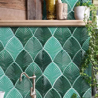 Carreaux de porcelaine de style marocain, bleu vert moderne fait à la main, personnalisé, villa, salle de bains, décor mural, arrière-plan, carreaux émaillés