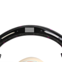 Volant en fibre de carbone forgée avec écran LED violet pour F10 F11 F20 F30 M2 F87 M3 F80 M4 F82 F85 E70 E88 E90 E91 E92