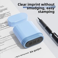 Tampon encreur professionnel de haute qualité, transparent, à signature, en plastique, pour documents commerciaux et usage bureautique