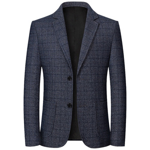 <span class=keywords><strong>Veste</strong></span> <span class=keywords><strong>de</strong></span> <span class=keywords><strong>costume</strong></span> pour hommes Nouvelle <span class=keywords><strong>veste</strong></span> <span class=keywords><strong>de</strong></span> <span class=keywords><strong>costume</strong></span> simple décontractée pour hommes d'âge moyen sans manteau <span class=keywords><strong>de</strong></span> repassage - Product Image 3