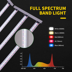 Barre de lumière de culture LED à <span class=keywords><strong>spectre</strong></span> complet en gros, 720 W, 660 nm, 730 nm, 430 nm, chaîne en cascade, 4x4 pieds, lumières de culture LED d'intérieur - Product Image 3
