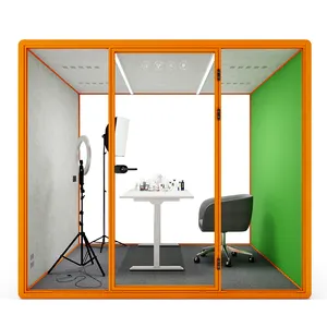 Private 1 Person Office Telephone Booth Soundproofing Call Pod Sound Insulate Phone Booth