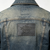 Étiquettes personnalisées en cuir PU écologique avec logo, pressées à chaud, pour jeans et vêtements, à coudre, fabricant OEM