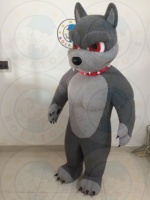 Costumes de mascotte de chien 3D professionnels Hola, personnages de mascotte d'équipe sportive
