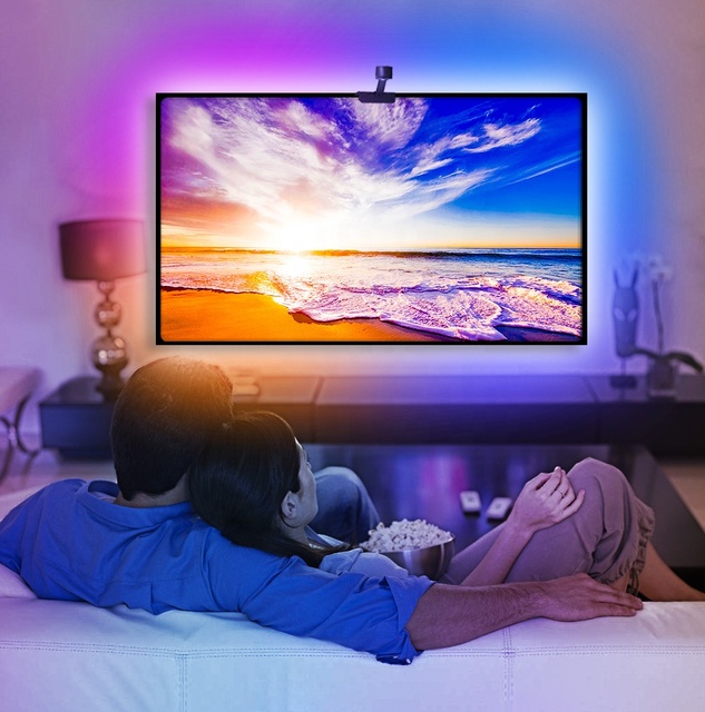 Immersion Tv Led Backlights with Camera Work with Alexa google Assistant