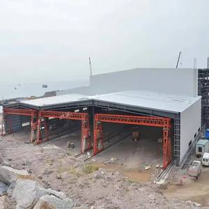 Structure de construction préfabriquée en métal léger pour hangar, entrepôt, atelier, avec poutre en H et grue - Product Image 5