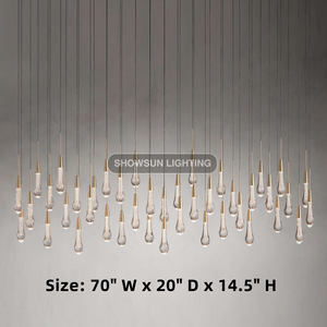 <span class=keywords><strong>Lampadario</strong></span> a Gocce di Pioggia di Alta Qualità <span class=keywords><strong>da</strong></span> 60 Pollici per Tavolo <span class=keywords><strong>da</strong></span> <span class=keywords><strong>Pranzo</strong></span> Rettangolare, <span class=keywords><strong>Lampadario</strong></span> <span class=keywords><strong>Moderno</strong></span> per <span class=keywords><strong>Sala</strong></span> <span class=keywords><strong>da</strong></span> <span class=keywords><strong>Pranzo</strong></span> - Product Image 4