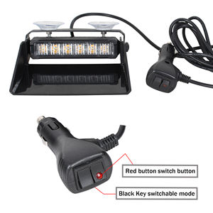 Luz Estroboscópica de Emergencia <span class=keywords><strong>para</strong></span> Auto Coxswain, 6 <span class=keywords><strong>LED</strong></span>, Rojo/Azul/Ámbar, Multicolor, Intermitente, 12V, Baliza de Advertencia <span class=keywords><strong>para</strong></span> <span class=keywords><strong>Parabrisas</strong></span> de Camión - Product Image 6