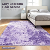 ChamXue Abstrakter Distressed-Teppich Moderner Vintage Innenbereich-Teppich Rutschfester Niedrigflor-Bodenteppich Wohnzimmer Schlafzimmer Heim-Dekoration