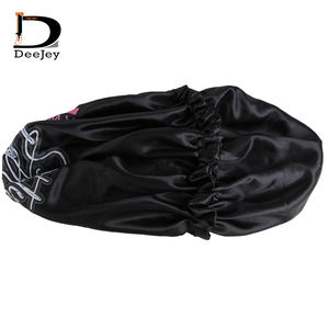 บอนเน็ตผ้าซาตินสำหรับผู้<span class=keywords><strong>หญิง</strong></span>,Bonnets โลโก้ที่กำหนดเองสำหรับ<span class=keywords><strong>ผม</strong></span>ยาวและ Braids - Product Image 6