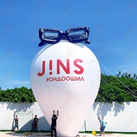 Ballon à air chaud géant gonflable d'extérieur personnalisé avec logo Zhenmei, taille grande