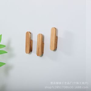 Solid Wood <b>Wall</b> Mounted <b>Hook</b> Rectangle Eco Friendly Multipurpose Home Storage Rack - Product Image 5