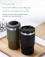 Nouvelle tasse isotherme sous vide de 14 oz de style européen et américain, en acier inoxydable 304, pour voiture, mug à bière, finition peinte par pulvérisation, logo personnalisable