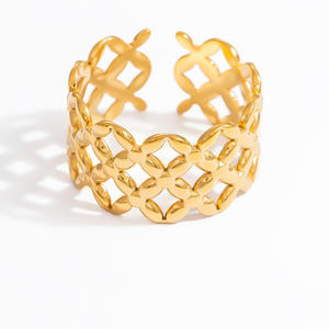 Fashion <b>Rings</b> Geometric Gold Plated Women's Daily Wear Minimalist Design - Product Image 5