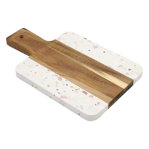 Nouvelle <span class=keywords><strong>planche</strong></span> à découper en <span class=keywords><strong>terrazzo</strong></span>, acacia, bambou, <span class=keywords><strong>planche</strong></span> à fromage, assiette à nourriture, <span class=keywords><strong>planche</strong></span> à découper pour charcuterie avec poignée pour fromage, steak, pain - Product Image 3