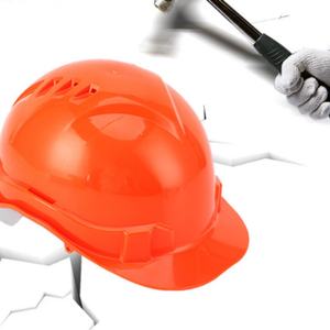 Casque de sécurité industriel de qualité supérieure, orange, en ABS, pour la construction, casque de travail - Product Image 4