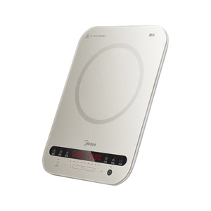 Cocina de Inducción Midea de un Solo Quemador, 2200W, Control Táctil, Panel Microcristalino Blanco, para Salteados y Hot Pot - Product Image 2