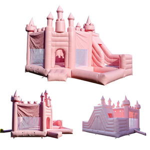 Castillo Inflable Comercial Personalizado con Tobogán y Piscina de Pelotas, Color Princesa, Certificado CE, Garantía de 3 Años - Product Image 6