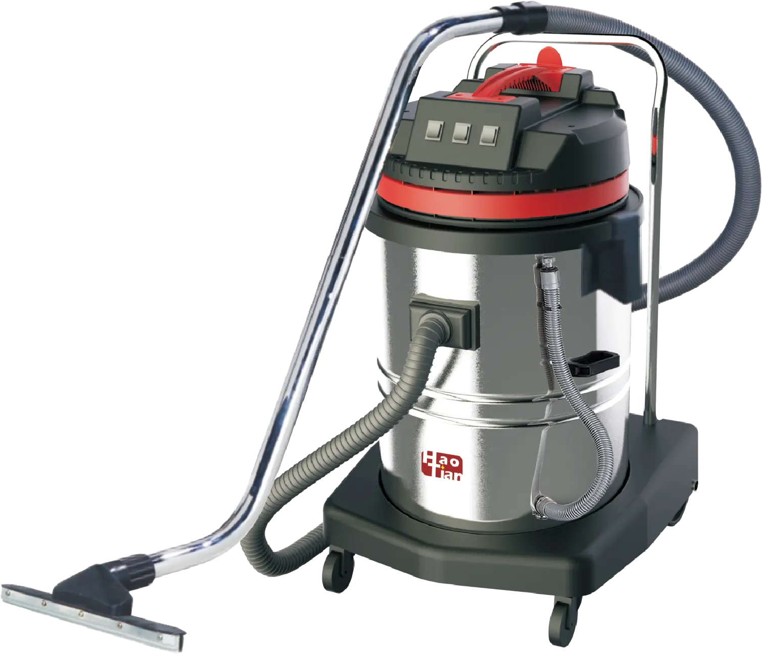 HT60-3 HaoTian 60L Three-motor stainless steel wet and dry vacuum cleaner