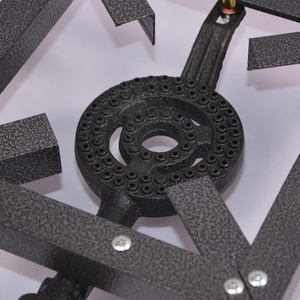 C02B Poêle à flamme <span class=keywords><strong>en</strong></span> acier à <span class=keywords><strong>angle</strong></span> <span class=keywords><strong>de</strong></span> table <span class=keywords><strong>de</strong></span> <span class=keywords><strong>cuisson</strong></span> à gaz <span class=keywords><strong>en</strong></span> fonte à 2 brûleurs pour le camping et la maison Classe a Efficacité énergétique pour l'extérieur et l'hôtel - Product Image 4