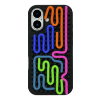 Coque de téléphone en silicone colorée à motif 3D pour iPhone 16 Pro Max, anti-stress, compatible iPhone 15, accessoires pour coque Apple 17