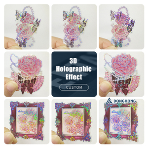 Autocollants transparents personnalisés en PET holographique, autocollants en PET pour <span class=keywords><strong>scrapbooking</strong></span> et junk journal - Product Image 2