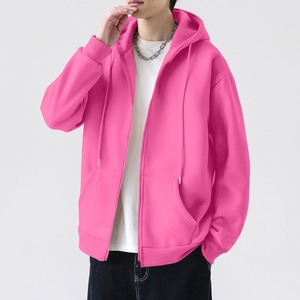 Sudadera con Capucha de Forro Polar para Hombre, 100% Algodón Transpirable, Estampado en Serigrafía, Cierre de Cremallera, Logotipo Personalizado, Corte Holgado, Diseño Sólido - Product Image 6
