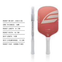 Raquette de pickleball Factory Boomstik en fibre de carbone T700 de 5e génération, pressée à chaud, entièrement entourée de mousse EVA de 16 mm, avec bloc externe intégré