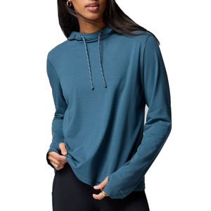 Sweat à capuche pour femme en tricot imprimé d'hiver, coupe décontractée, extensible, imperméable, design minimaliste, pour un confort quotidien - Product Image 1