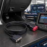 Câble d'extension AOTAI OBD II 16 broches mâle vers DB15 femelle avec garantie d'un an pour outils de diagnostic automobile