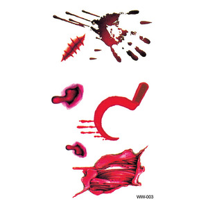 Halloween tatouages temporaires simulés cicatrice tatouages yeux coeur araignée tatouage autocollant corps visage Halloween autocollant décoratif adulte - Product Image 5